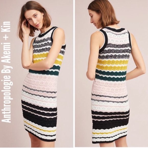 Anthropologie Dresses & Skirts - Anthropologie | Akemi + Kin Multicolor Crochet Dress Size Large
